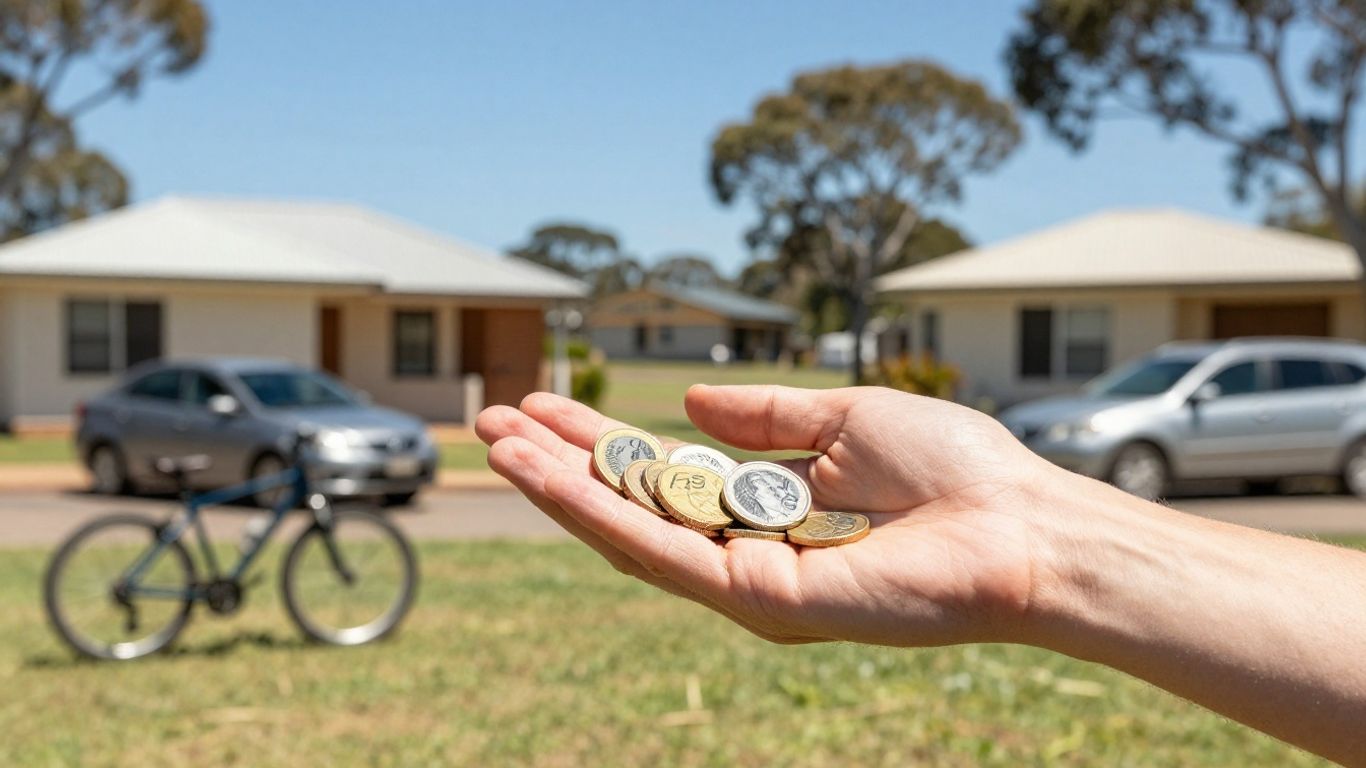 Australian dollars and assets for earning money.