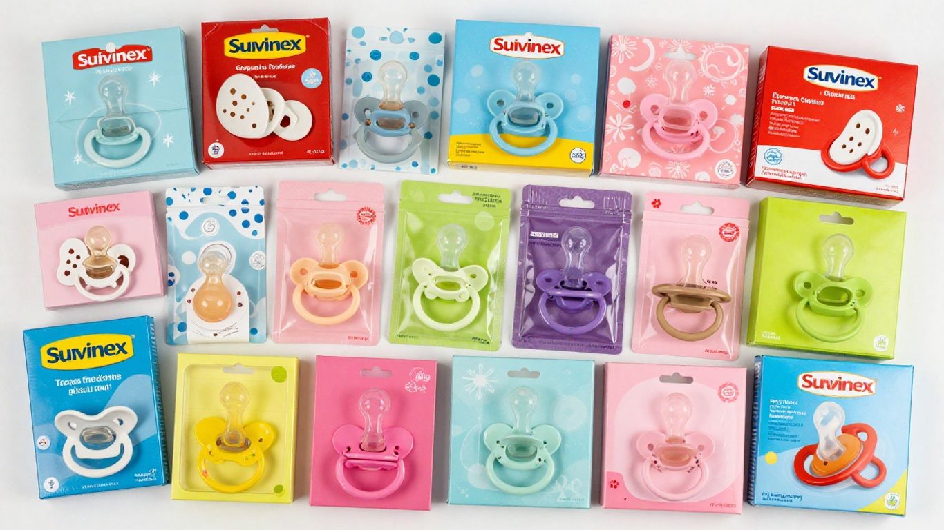 Chupetes Suavinex de diferentes colecciones y packs.