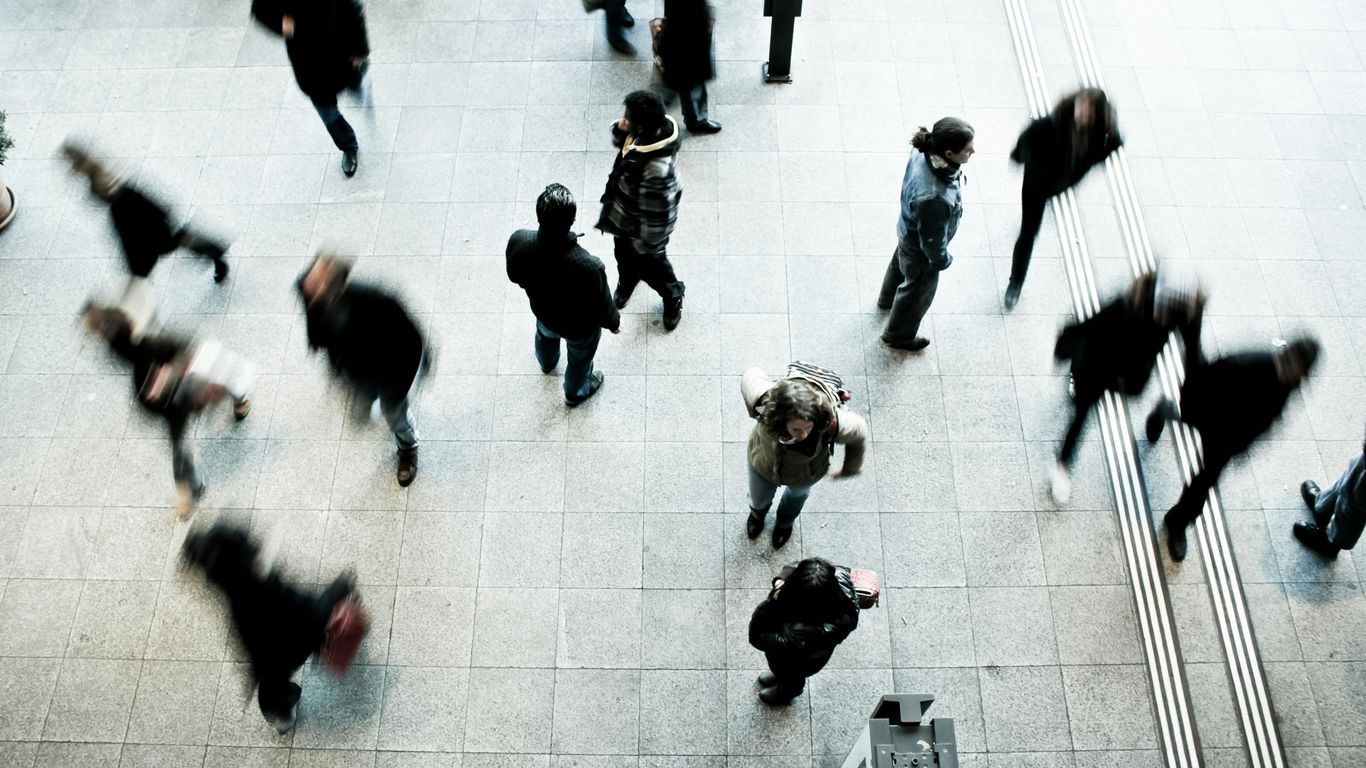 AI-driven behavior analysis tools monitoring crowd flow