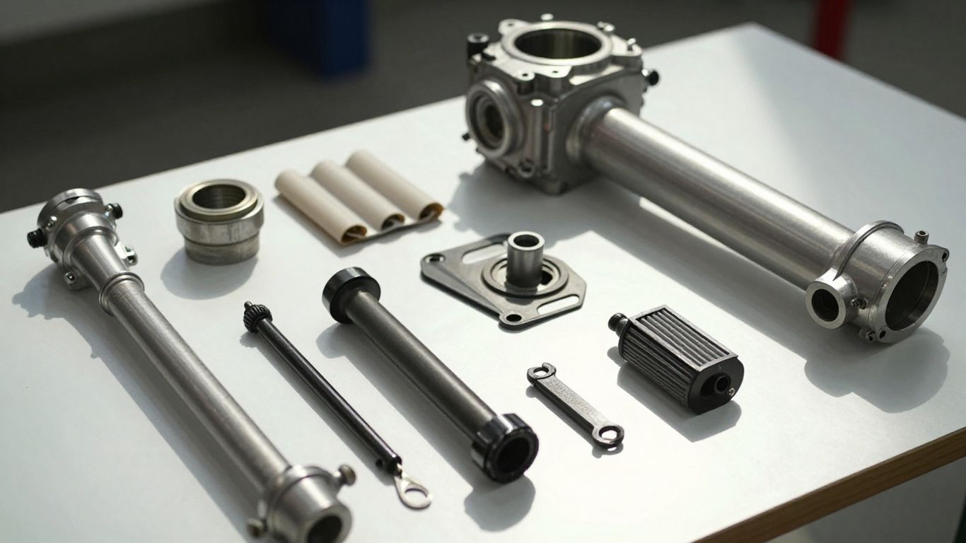 Affordable Chrysler Mopar parts laid out for purchase.