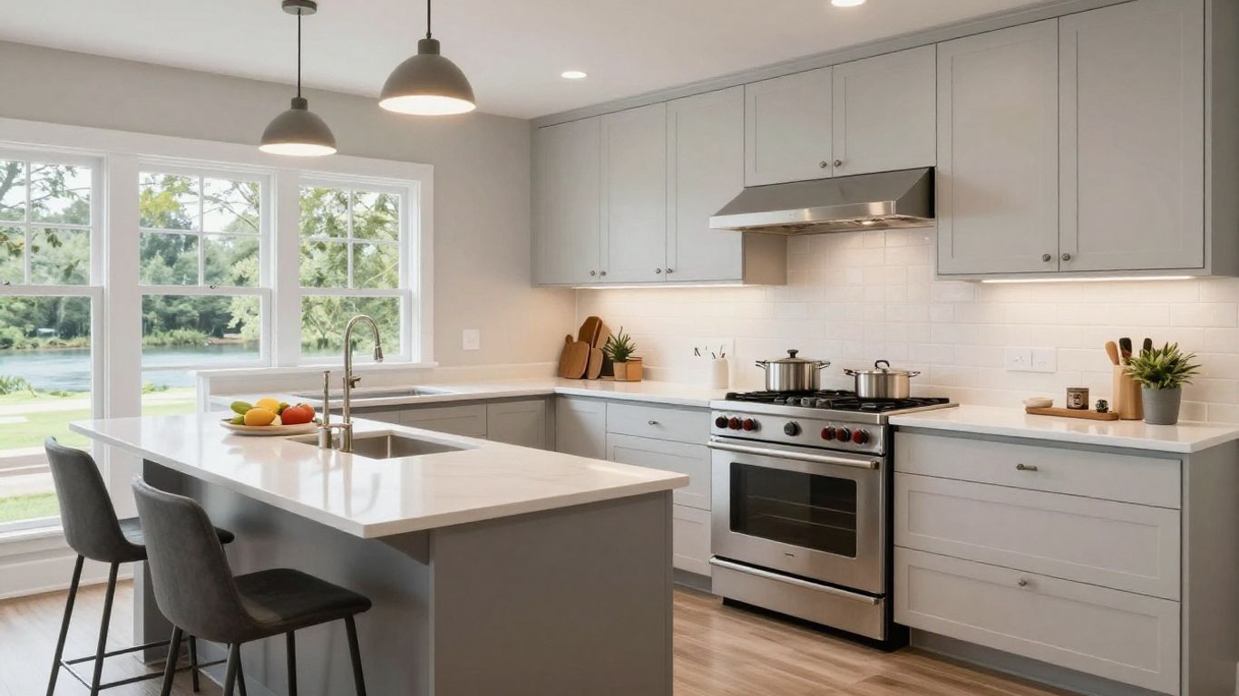 Modern kitchen remodel in Berkeley Lake, Georgia