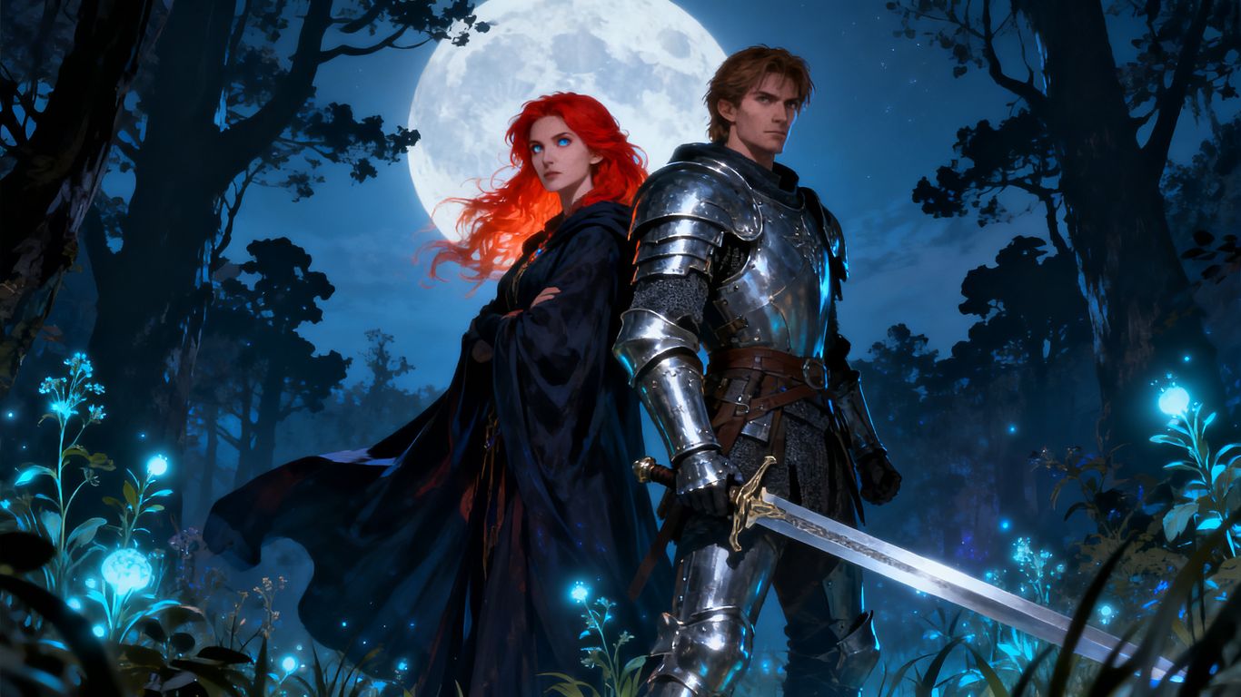 Two strong fantasy heroines ready for adventure.