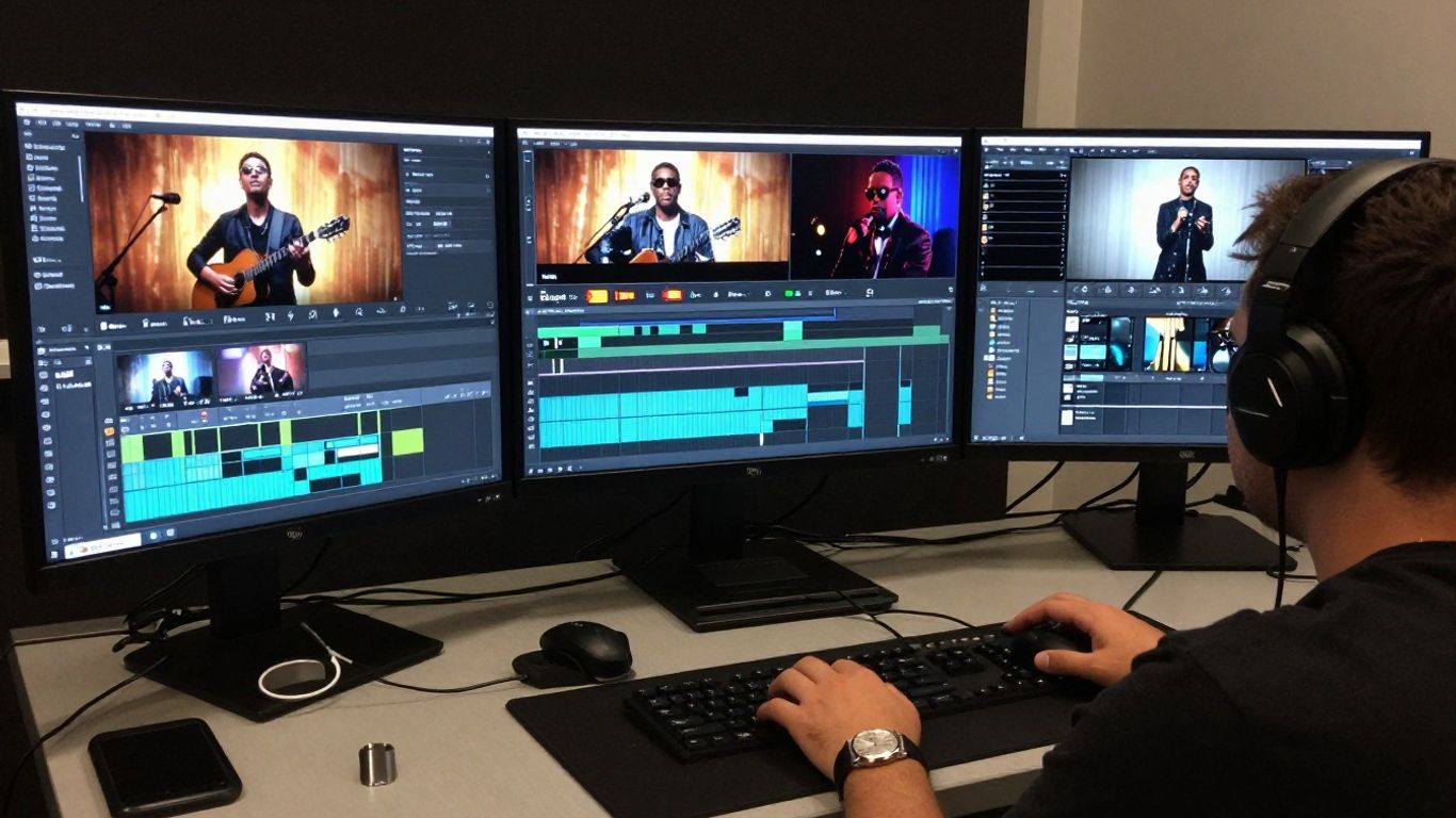 Music video creation dashboard