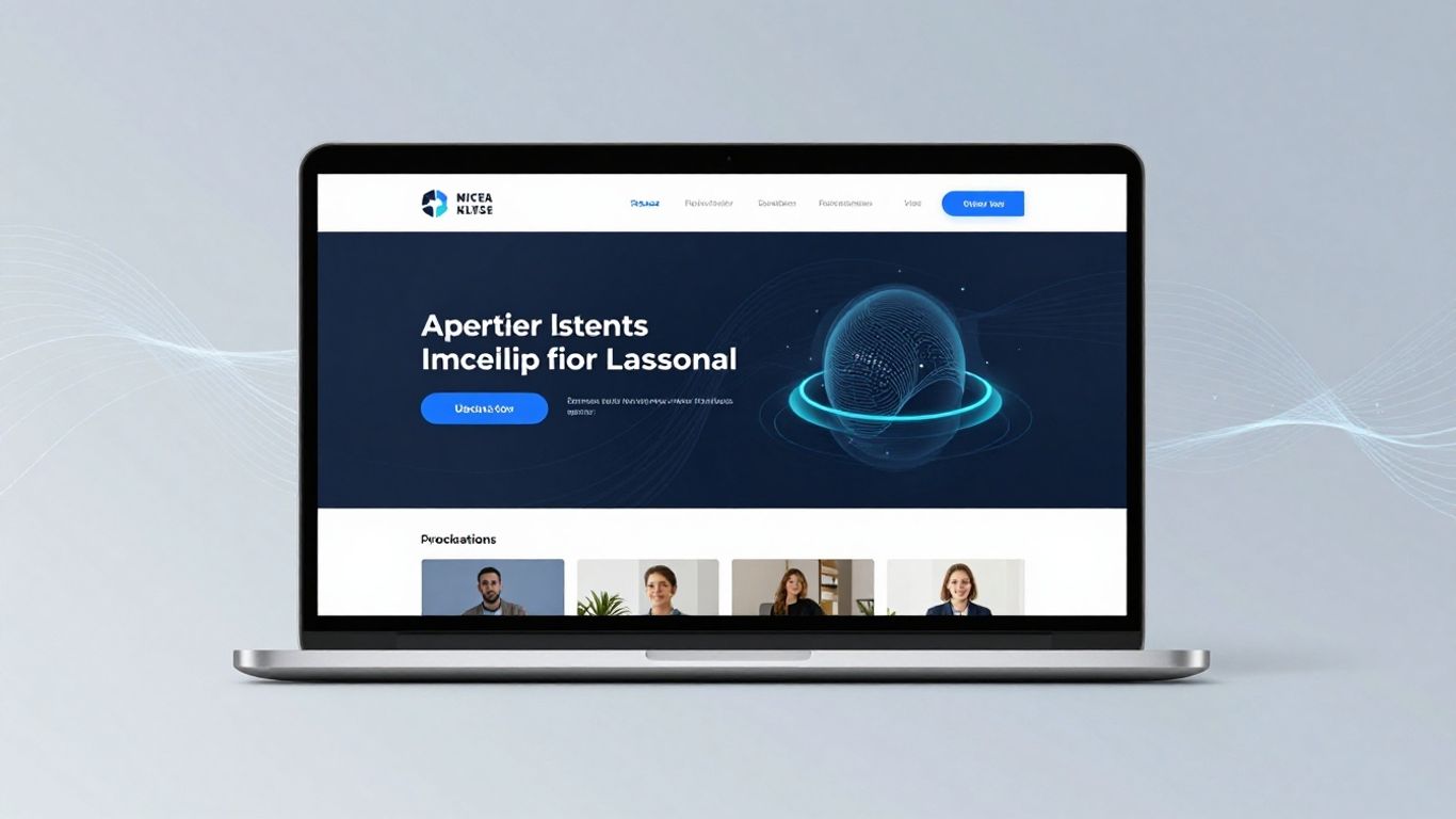 Single page website SEO optimization concept