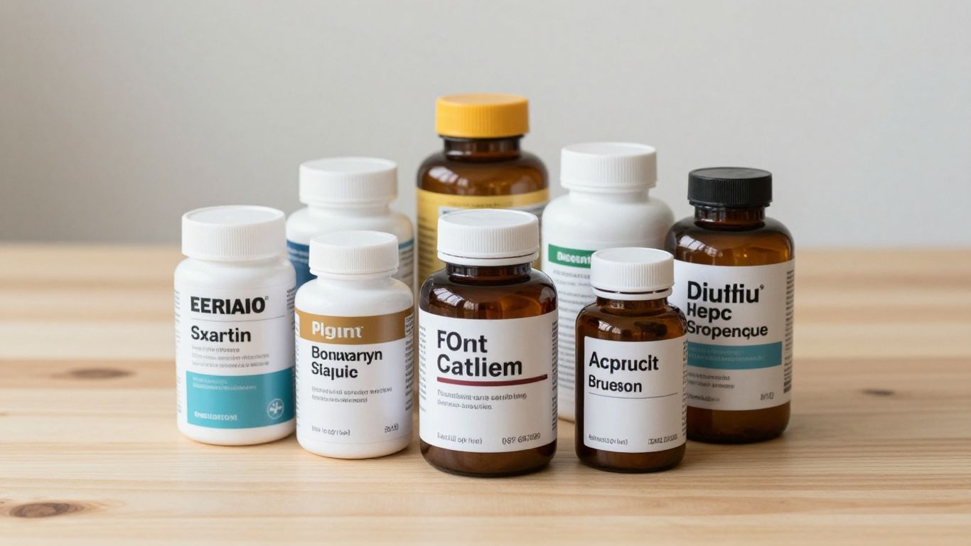 Fotografía de alta calidad de frascos de suplementos vitamínicos