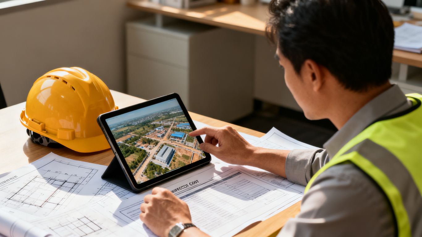 Project manager comparing inspection cost scenarios