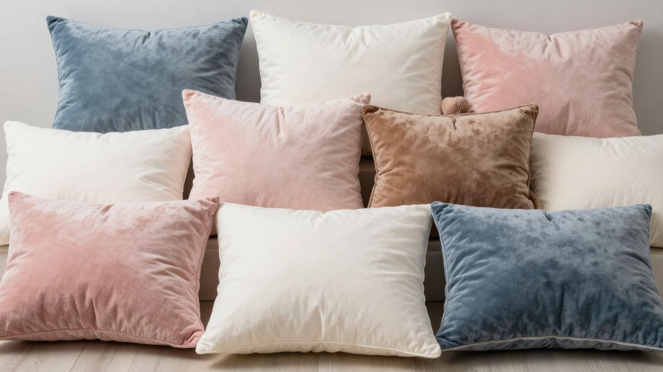 Various comfortable pillows for different sleep styles.
