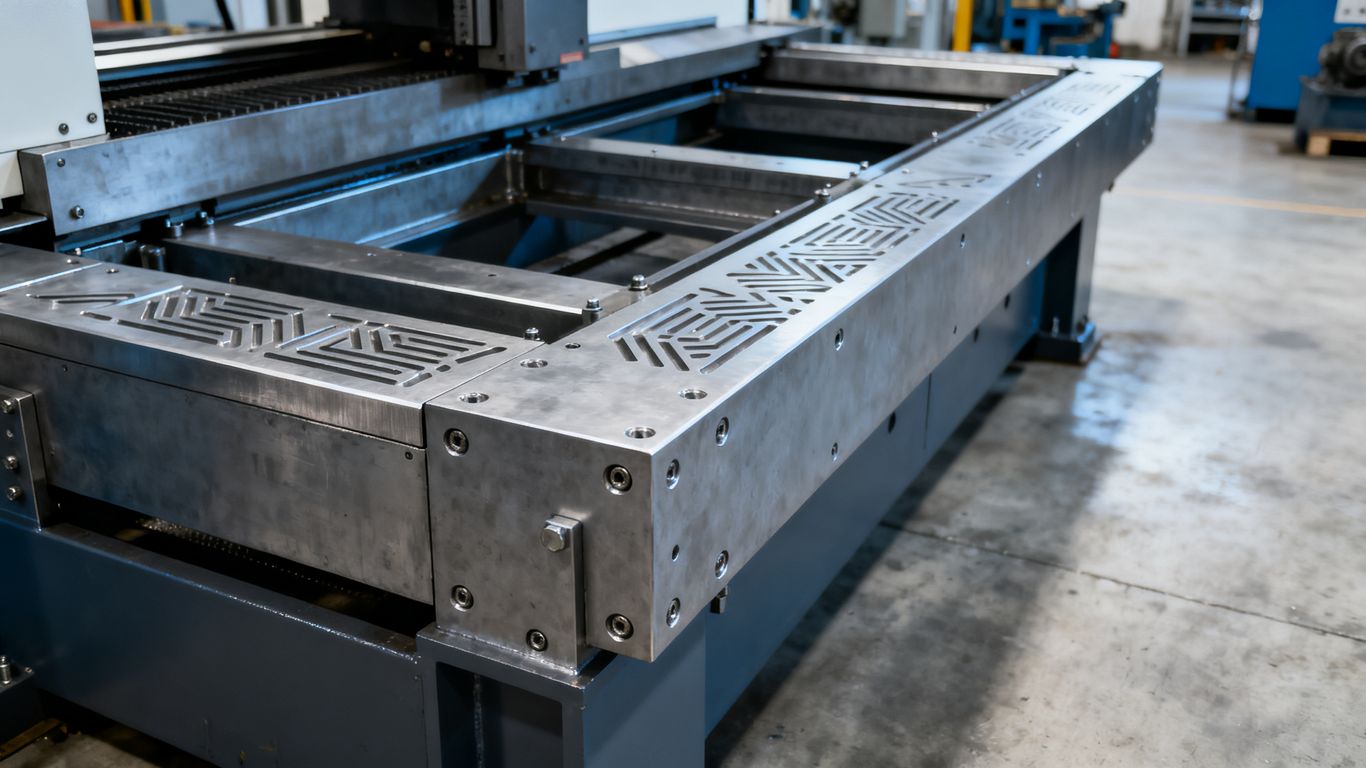 Heavy industrial plate grinding frame