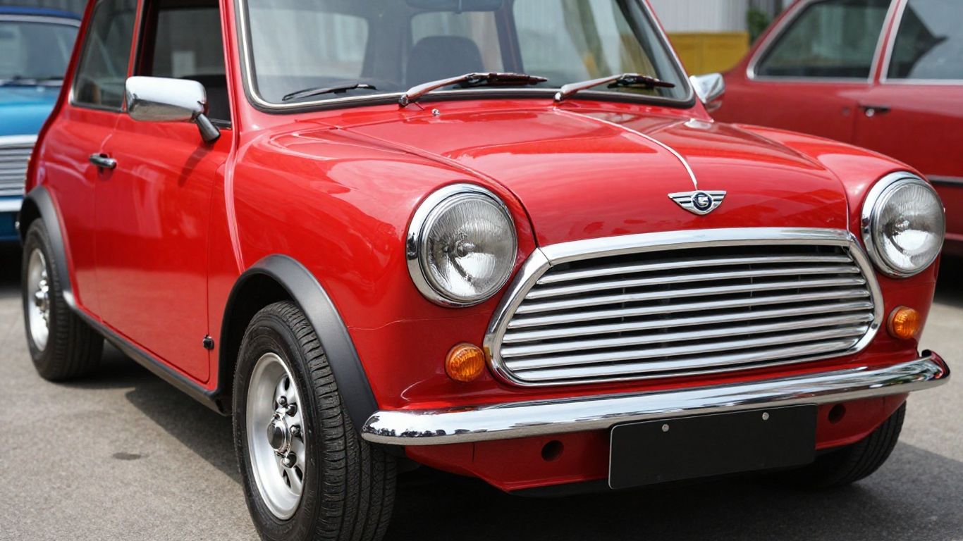 Classic Mini Cooper car in Hobart