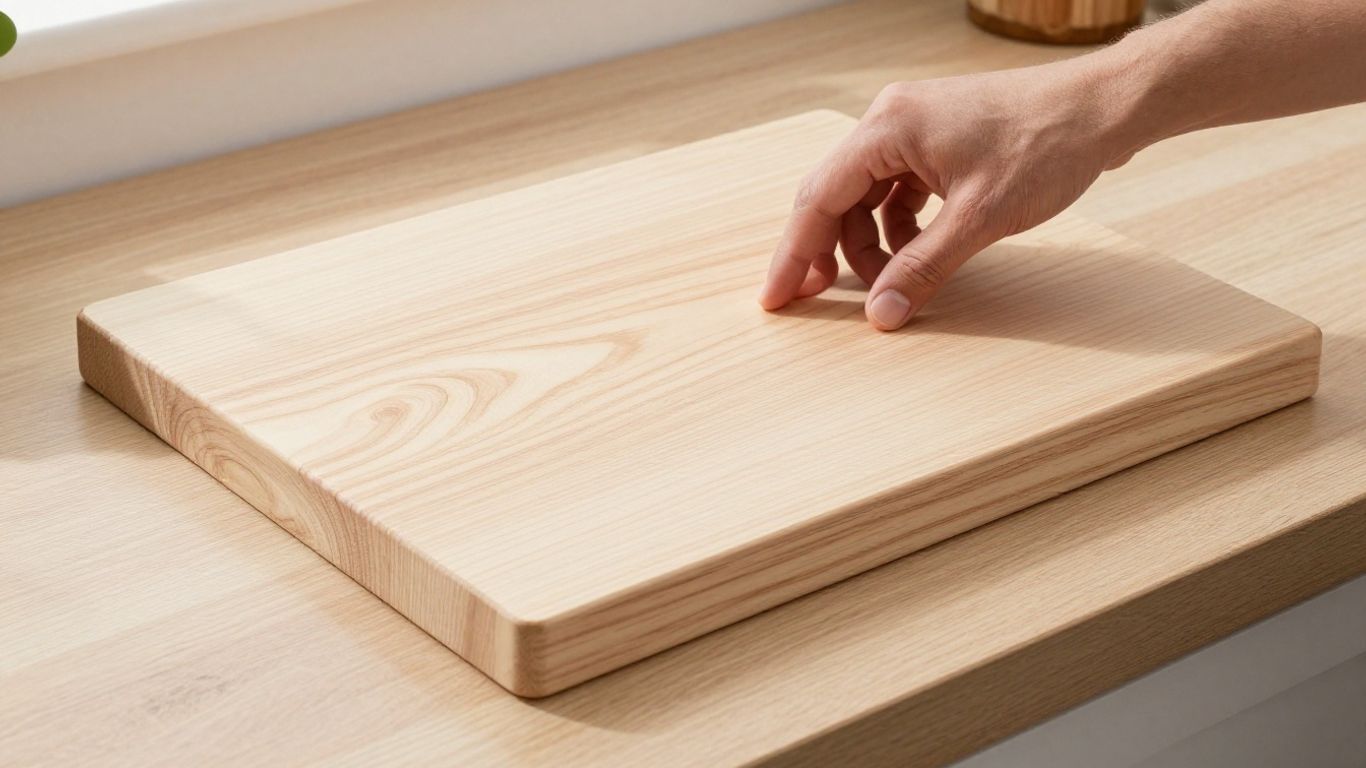 Inspecting maple board joints and flat surface