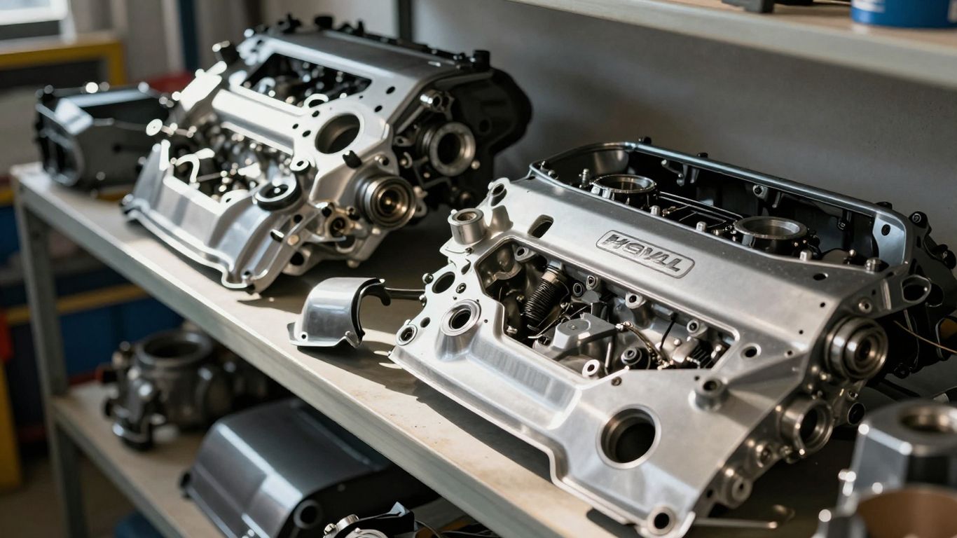 Used Haval car parts in a Brisbane workshop.