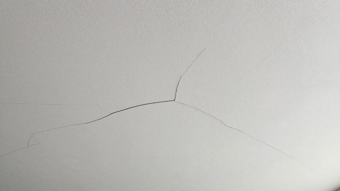 Cracked artex ceiling texture