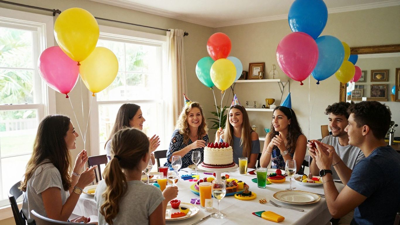 Birthday party celebration in Addison, TX.