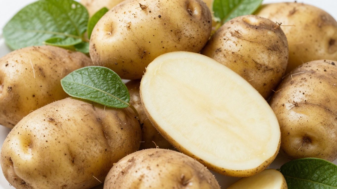 Biologische aardappelen, vers geoogst en klaar voor gebruik.