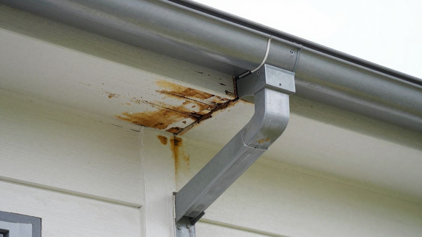 Gutters pulling away from house fascia
