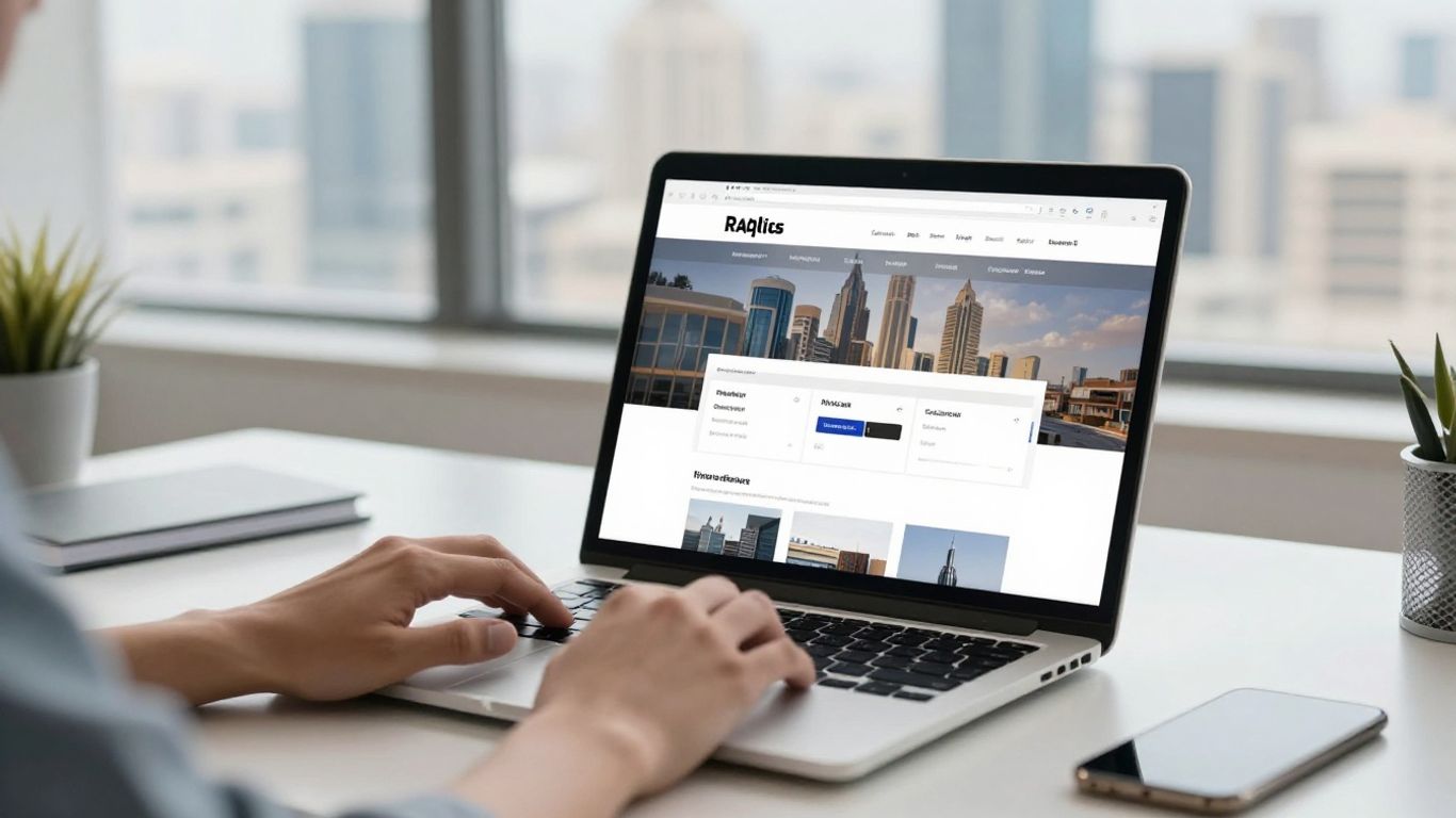 Developer optimising responsive website images