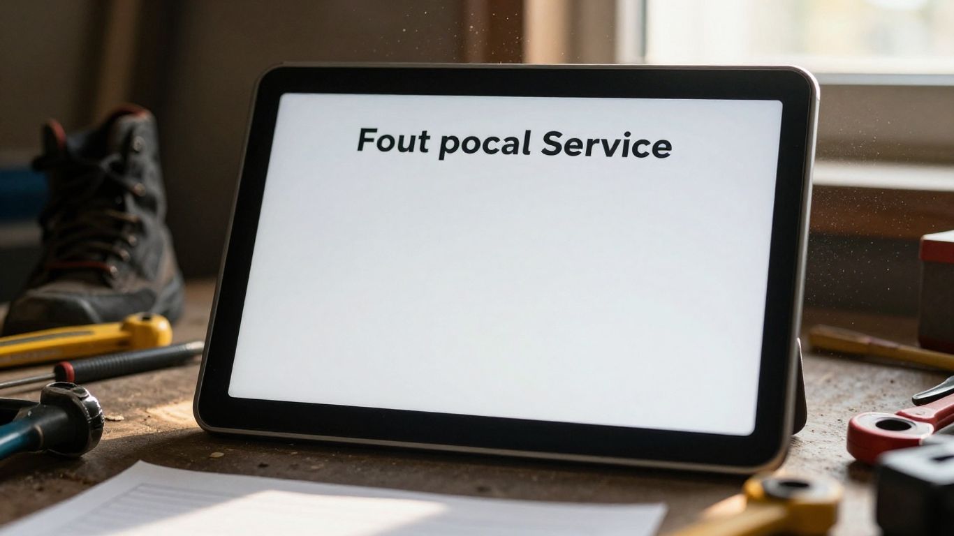 Electrician looking at a blank Local Service Ads panel.