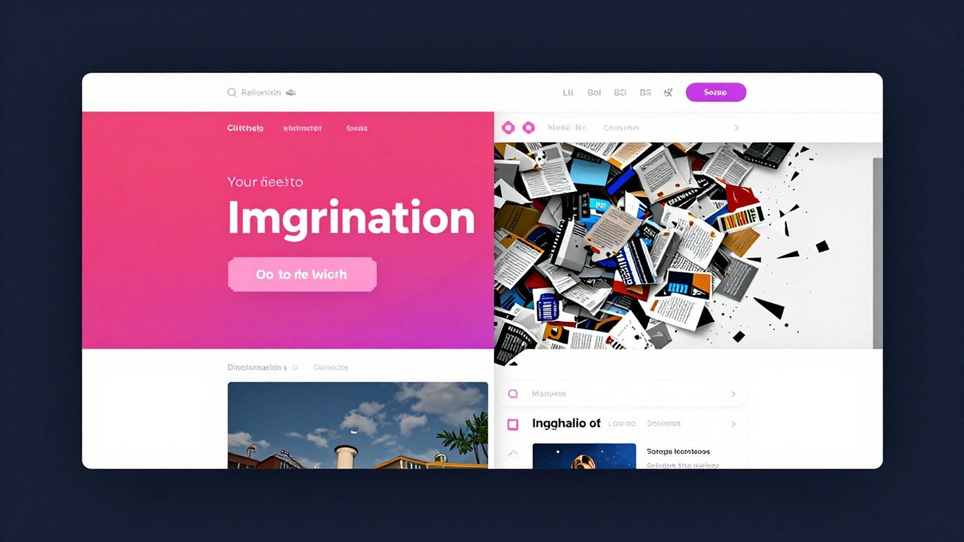 Modern website vs. outdated website comparison