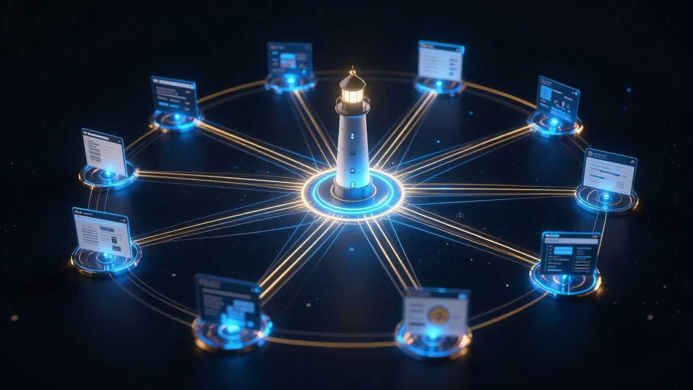 AI-driven search infrastructure scanning complex website architecture