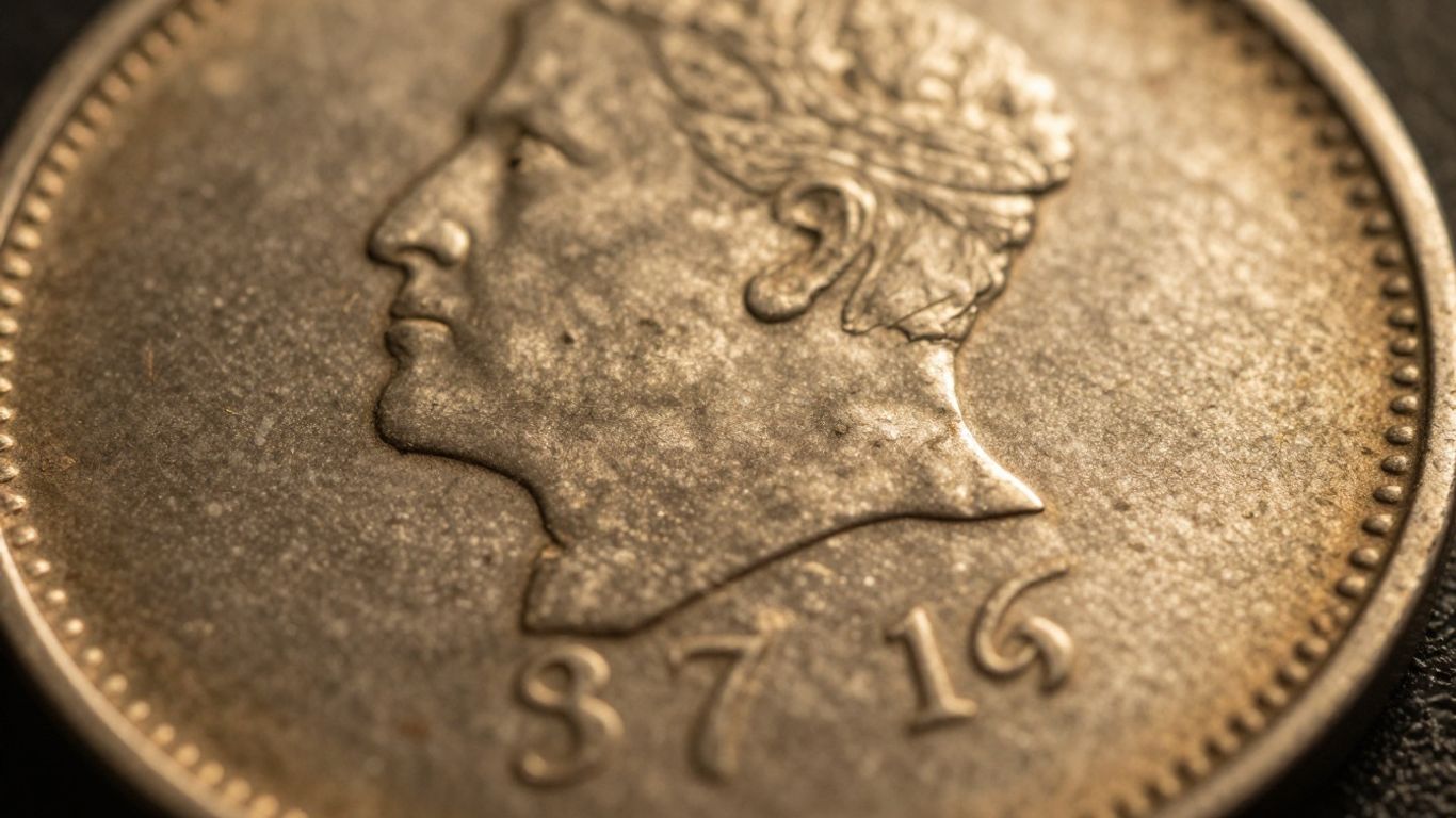 A close look at an antique cent