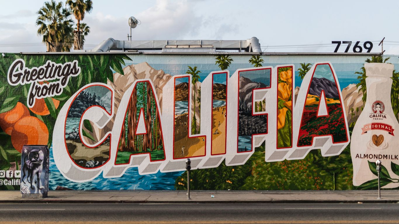 Greetings from Califia graffiti wall