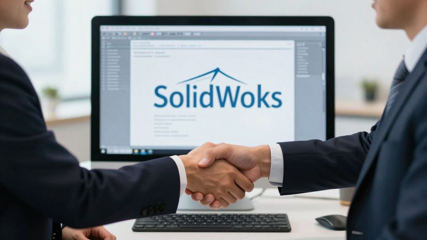 SolidWorks VAR partnership handshake
