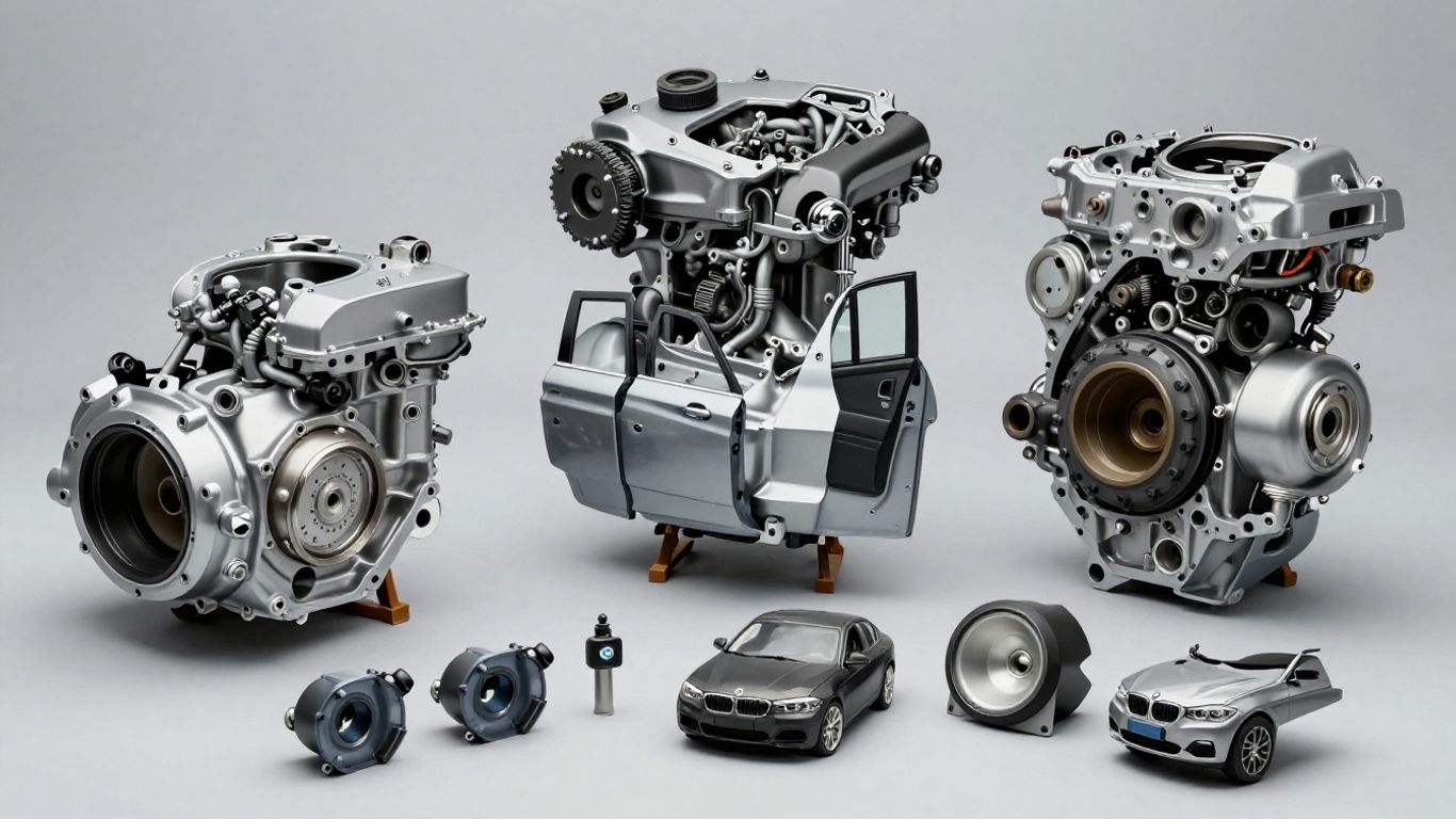 BMW car parts for X3, X5, 1, 3, and 5 Series.
