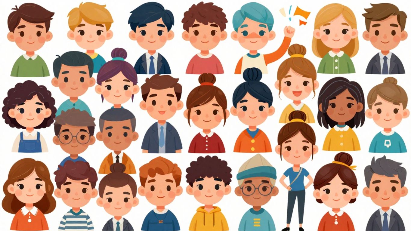 Avatar digital divertido criado com celular.