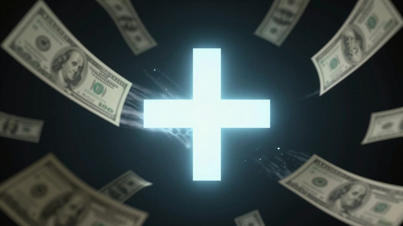 Pixel dissolving into vanishing dollar bills.