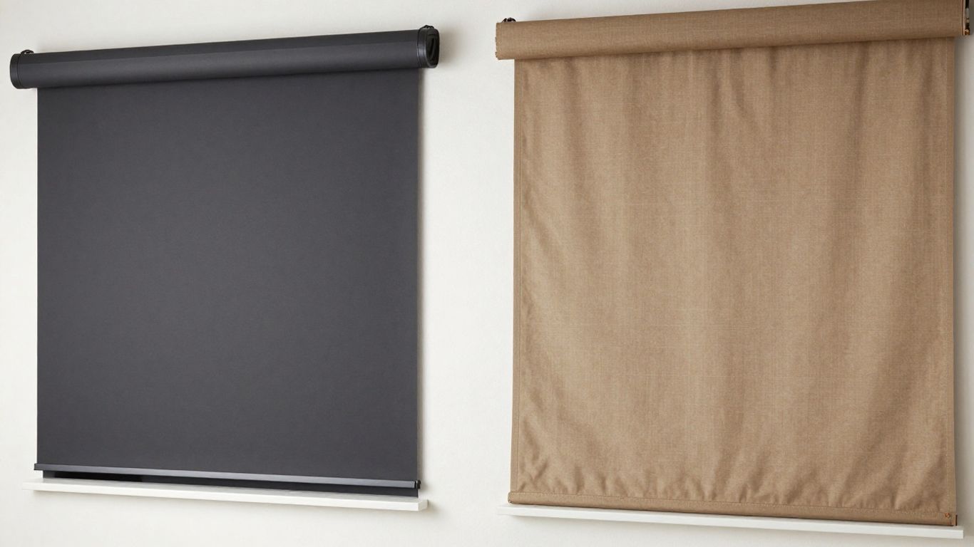 Windproof zipper track blind versus standard canvas blind comparison.