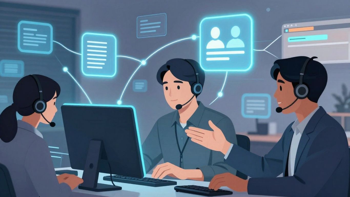 Customer support agents resolving issues quickly and efficiently.