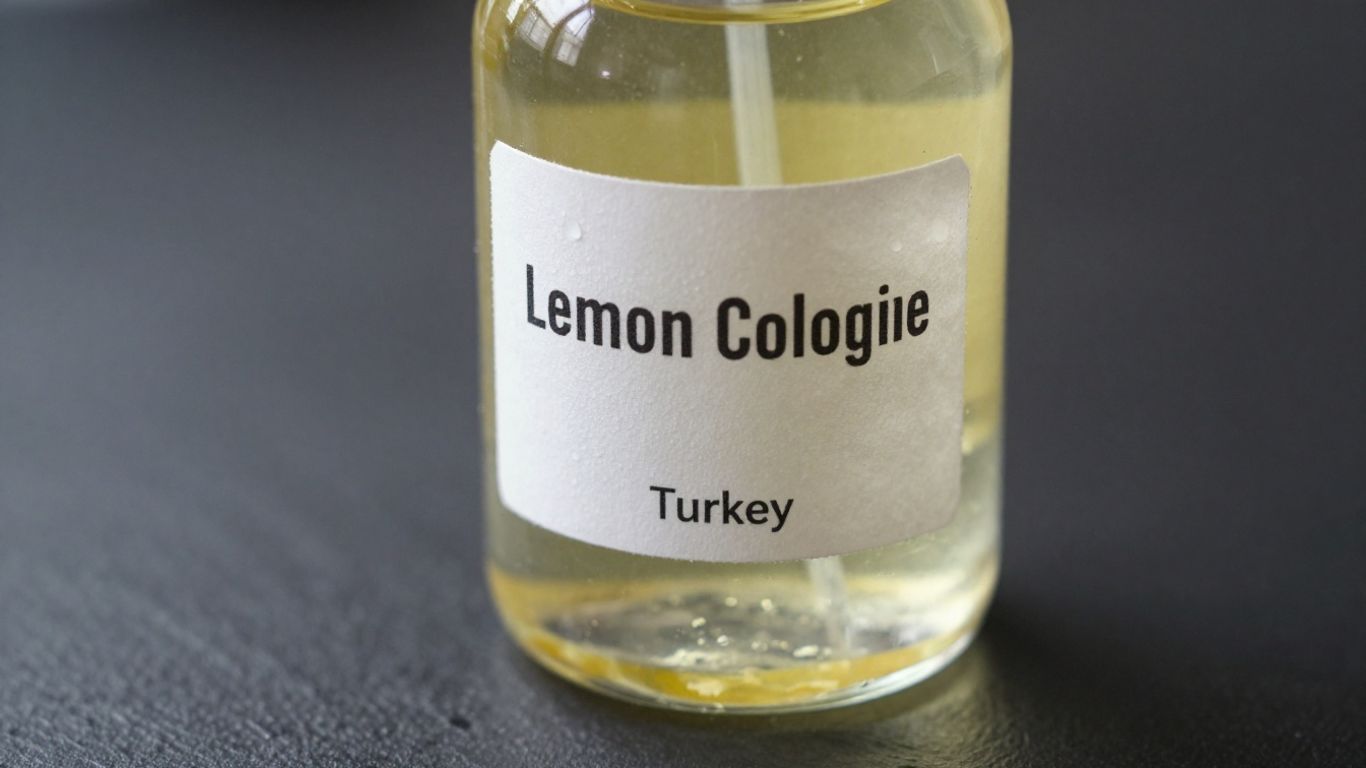 Bottle of Lemon Cologne Turkey