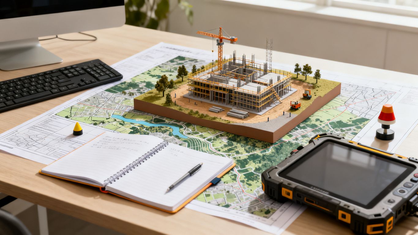 Aerial mapping data processed for construction review