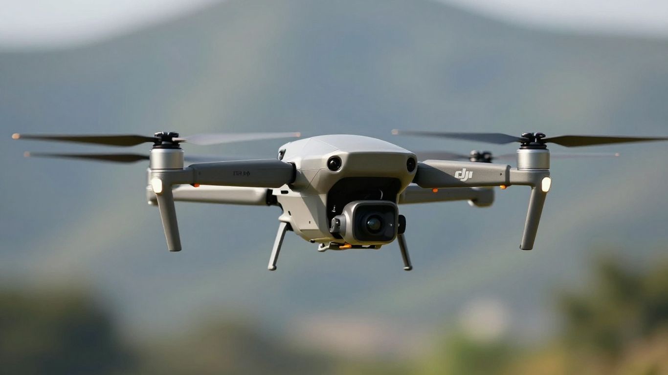 DJI Agras T40 agricultural drone in flight.