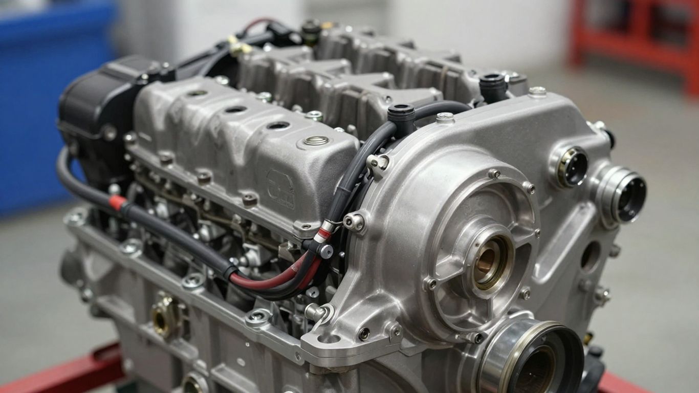 Subaru engine close-up