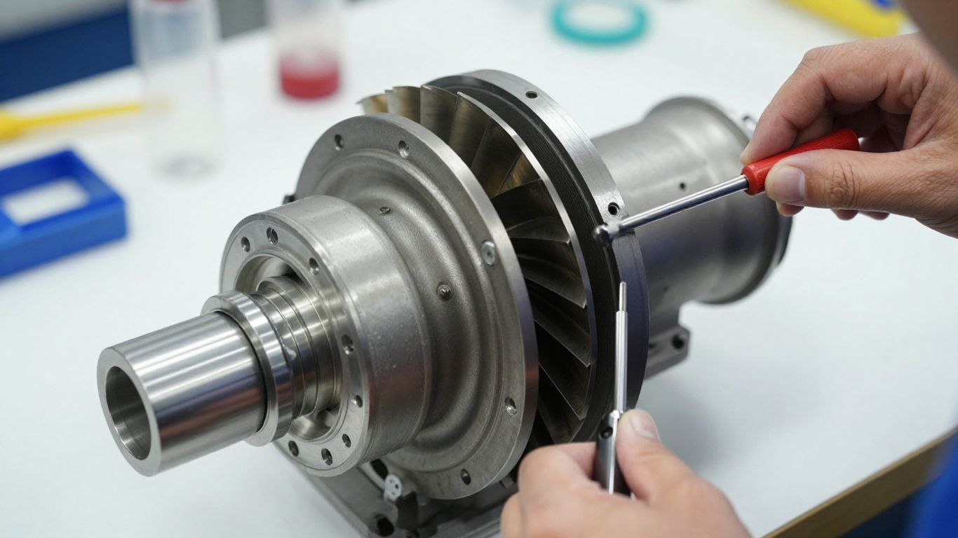 Inspecting a turbocharger for mechanical integrity