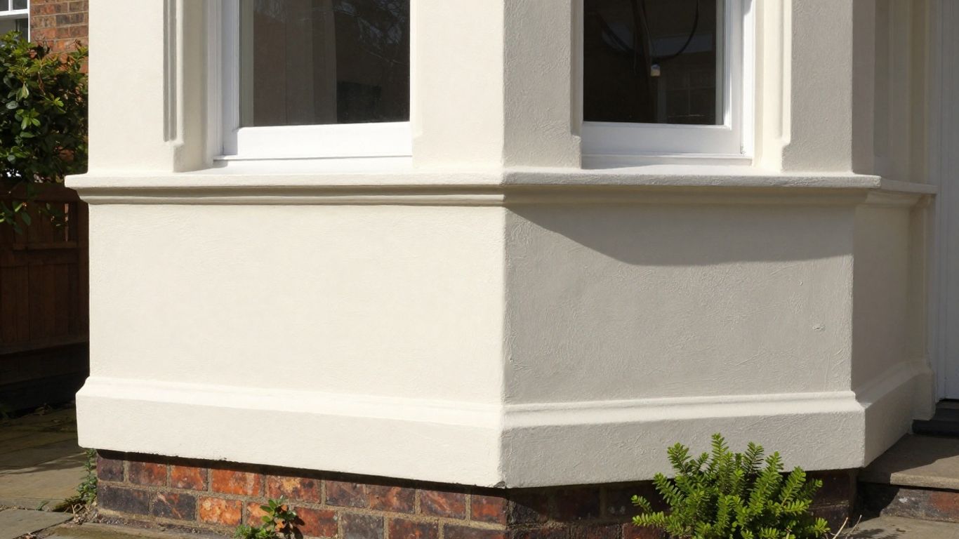 House exterior with new render in Bristol