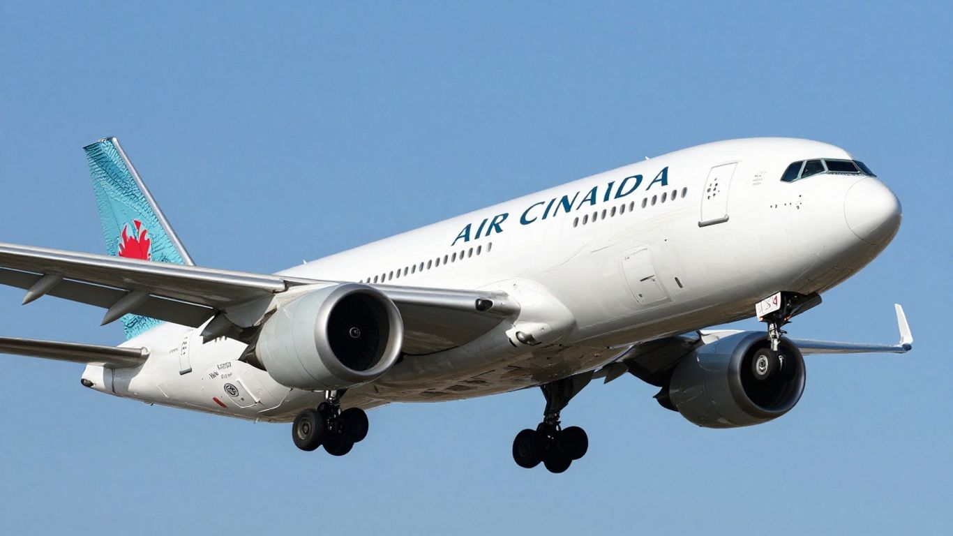 Air Canada Cargo airplane flying globally