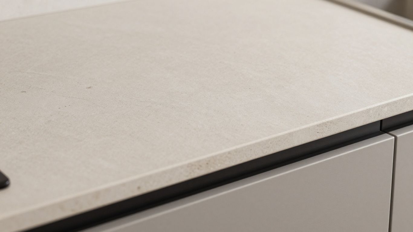 Durable ceramic B&Q kitchen worktop surface