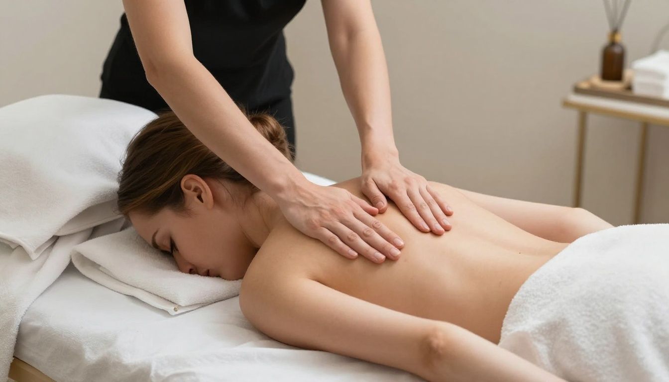 Edyta performing a gentle and professional massage in her private studio