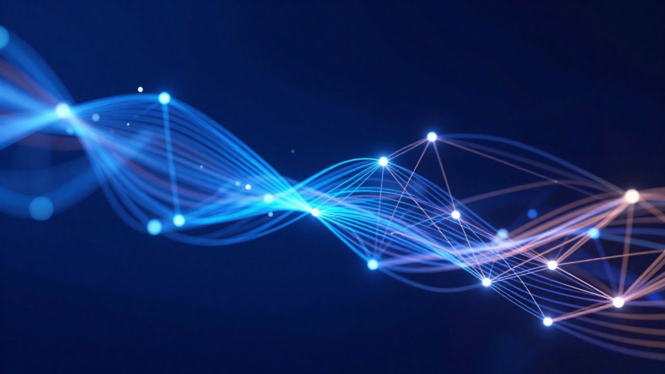 Tecnología innovadora y red digital abstracta.