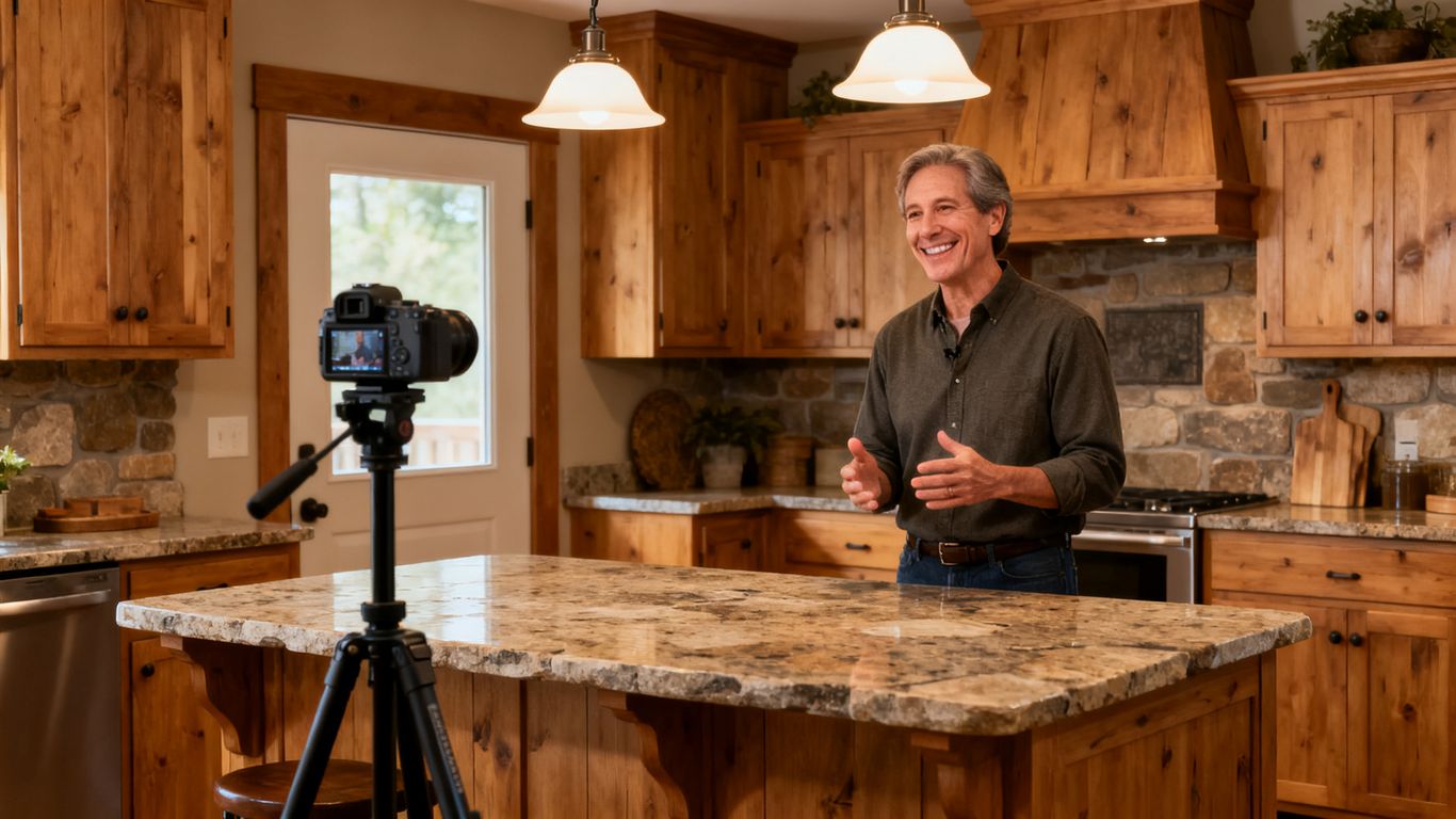 Renovated kitchen with homeowner interview