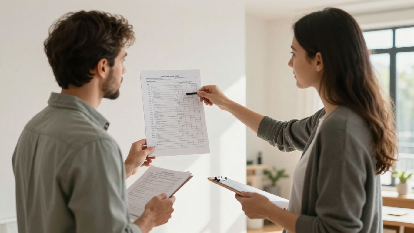 Devis de travaux comparé par un propriétaire et un artisan.