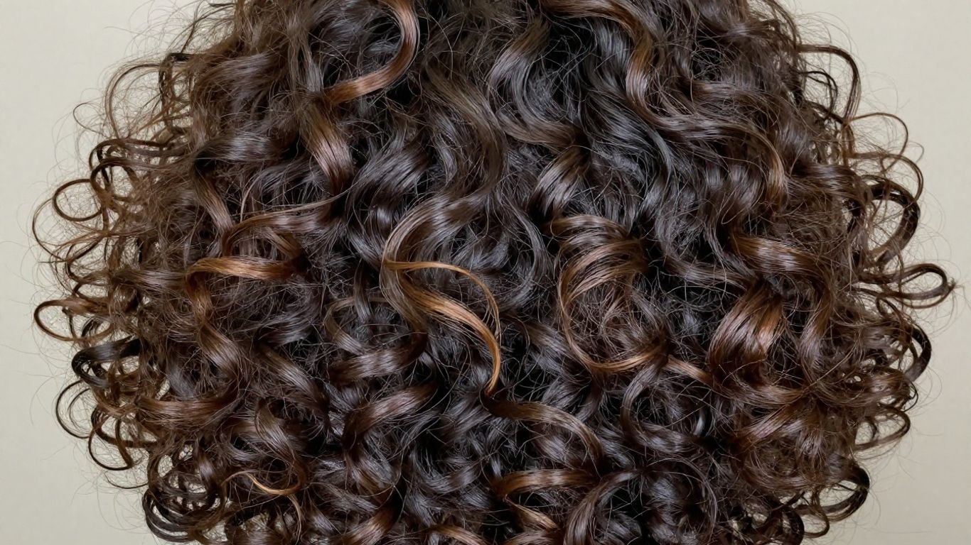 Hydrated mixed-texture curls after wash day.