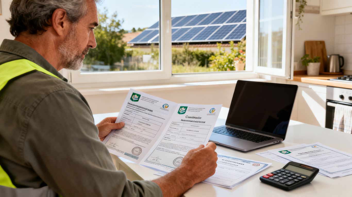Vérification des qualifications d’un installateur solaire