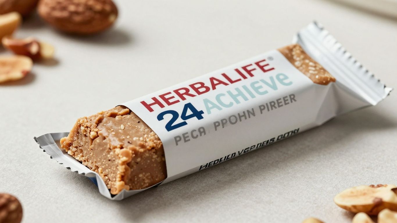 Herbalife 24 Achieve Protein Bar unwrapped