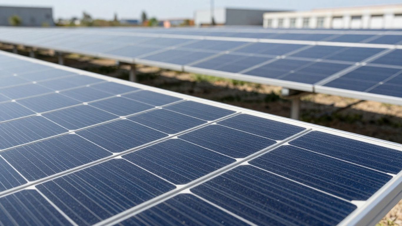 Panneaux solaires chinois en production