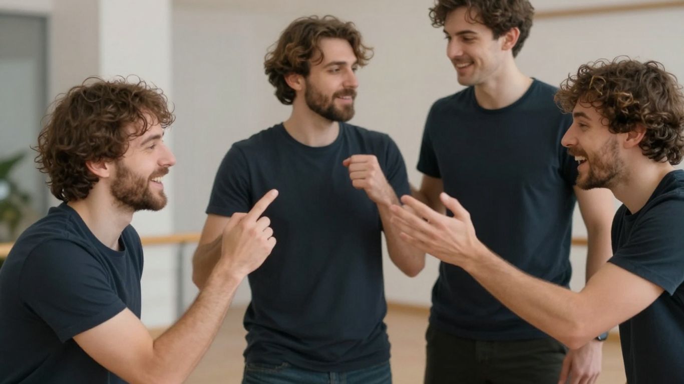 Pessoa duplicada em foto criando clones divertidos