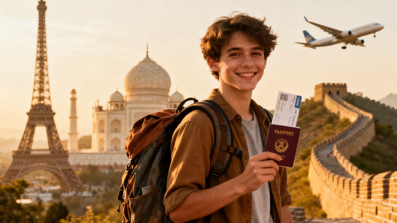 Student traveling the world on a budget.