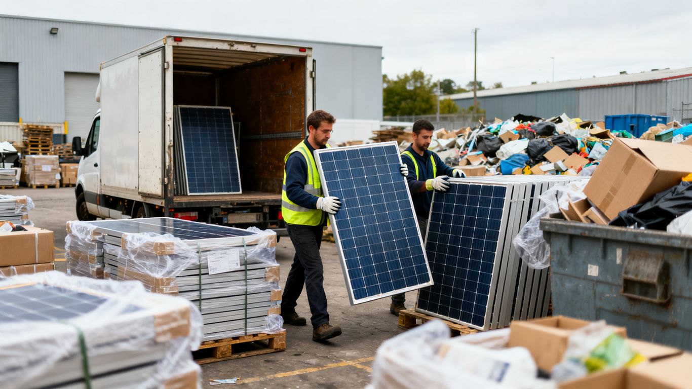 Collecte organisée de modules photovoltaïques